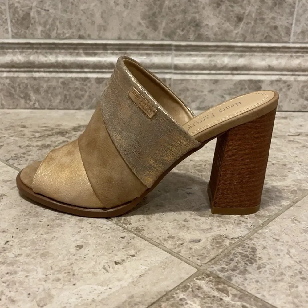 Henry Ferrera Champagne Sandals